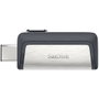 SanDisk Ultra Dual Drive USB 64 GB USB Type-C / USB Type-A Negro, Plata